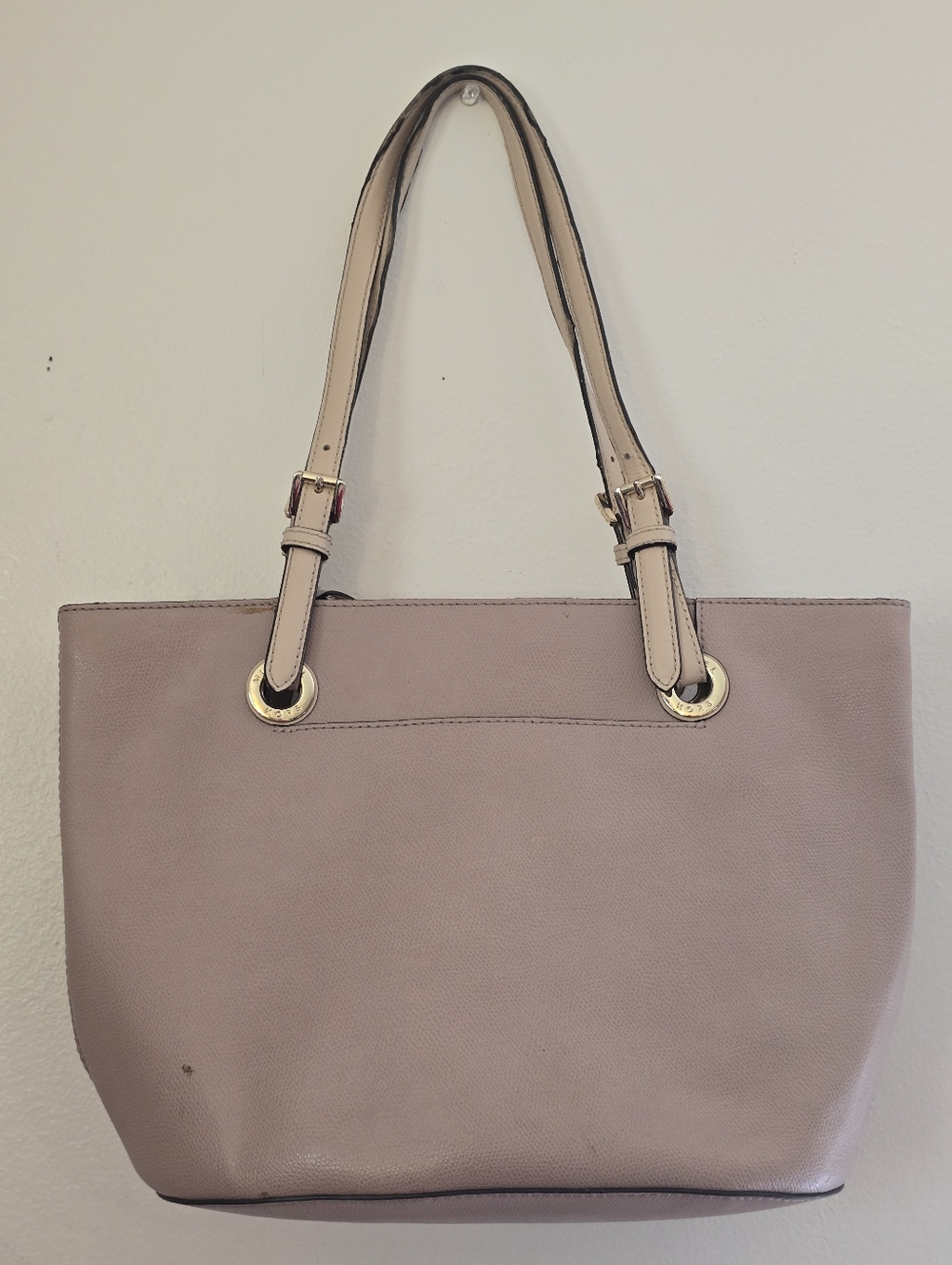 Michael Kors Blush Pink Saffiano Tote with Gold Hardware